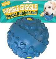 Interactive Meteorite Fetch Dog Ball with Fun Squeaky Giggle Sound (Large Dog)