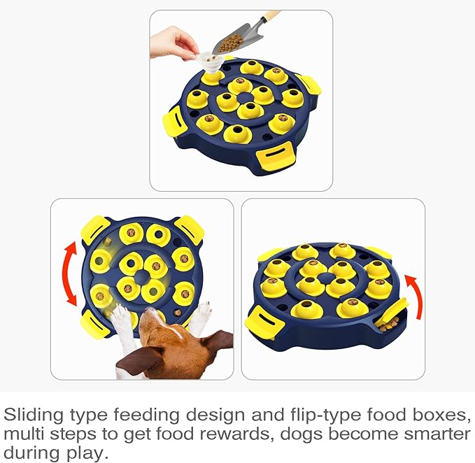 KADTC Dog Puzzle Toy For Small/Medium/Large Dogs Slow Feeder